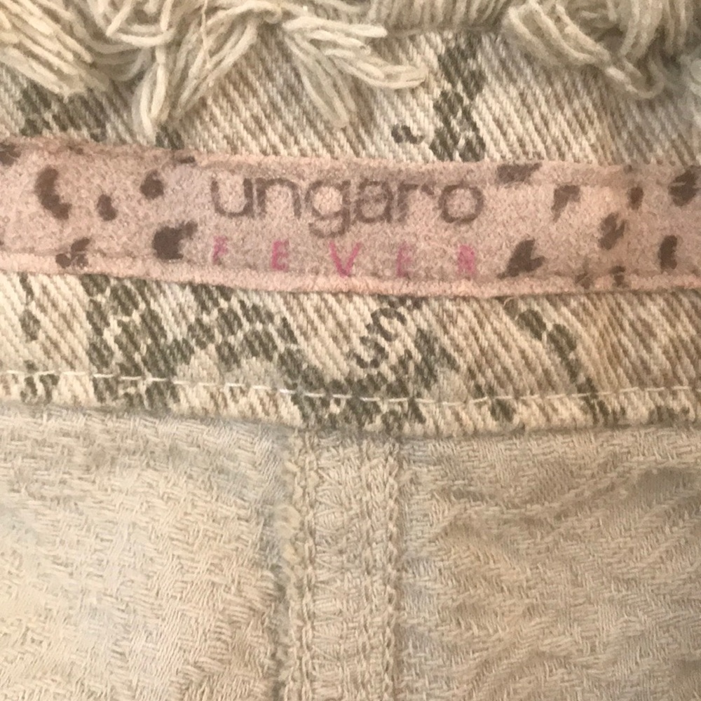 Emanuel Ungaro Women's Boot Cut Jeans in Beige - Picture 5 of 7